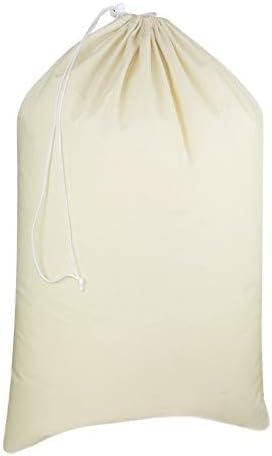 COTTON CRAFT Extra Large Laundry Bags - Washable Utility Bag - 28x36 | Heavy Duty Durable Cotton Canvas Drawstring Closure Laundry Bag - Dorm Basket Hamper Liner Toys Clothes Organizer Sack