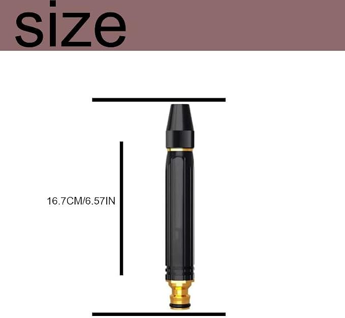 High Pressure Car Wash Water Gun, Heavy Duty Adjustable Metal Garden Hose Nozzle with Brass Connector, Multi Spray Mode Power Washer Nozzle for Car Washing, Yard Patio Cleaning & Plant Watering
