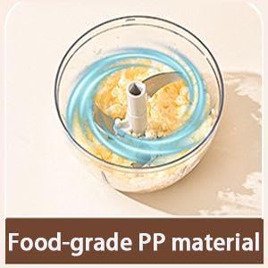 Manual Food Chopper Vegetable Processor, Portable Hand Pull String Garlic Mincer Onion Cutter for Veggies, Ginger, Fruits, Nuts Kitchen Cooking, Herbs, etc., 500ml, Kitchen Cooking Tool