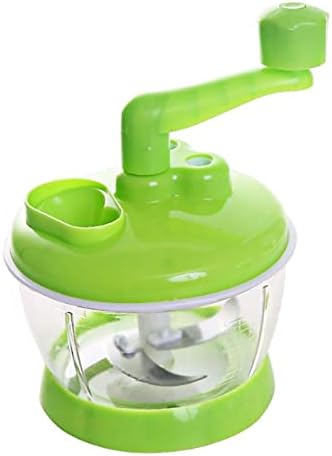Manual Food Processor, Hand Operated Vegetable Chopper, Meat Grinder for Kitchen, Fruits, Onions | Stainless Steel Blade, Compact, Easy to Clean, Vegetable Chopper, Meat Grinder, Simple Operation, Fruits, Onions, Kitchen