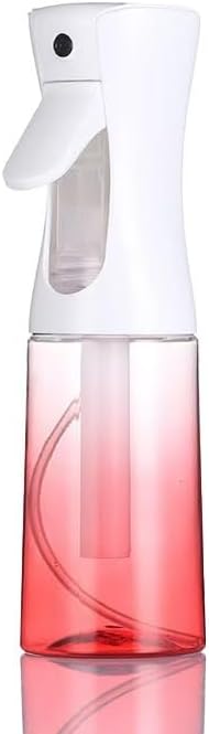 ZALUJMUS Ultra Fine Mist Spray Bottle, 50ml Continuous Sprayer, Plastic Reusable Container for Hair, Travel Size, Hand Wash Care, Sport Theme (Gradient Red)