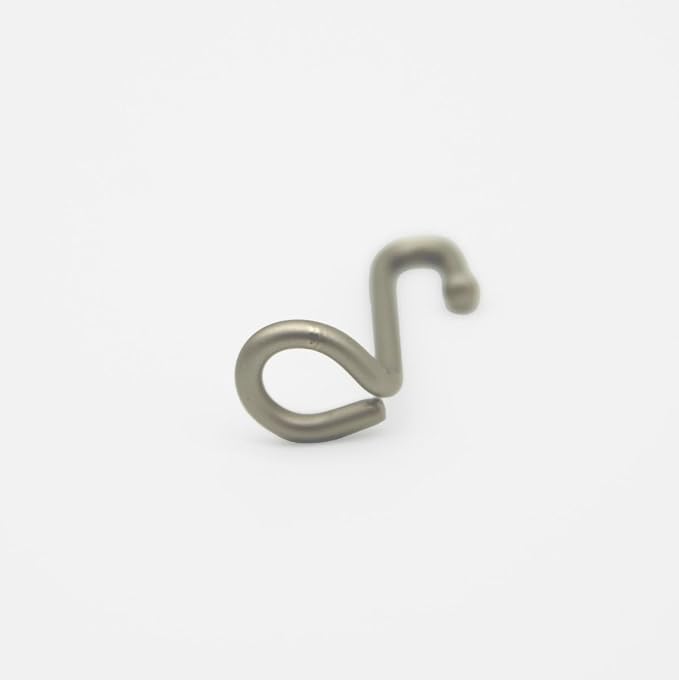 NAHANCO Metal Hanger Connectors, Brushed Chrome (Pack of 50)