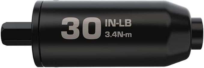 Fat Stix Individual Limiter 10-65 Inch-Pounds with Preset Torque, Accurately Tightens, Reversible, Compatible with Wheeler Fat Stix T-Handle Driver, for Gunsmithing, Reloading, and Torque Adjustment