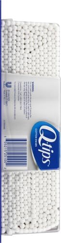 Q-tips Cotton Swabs for Hygiene and Beauty Care Original Cotton Swab Made with 100% Cotton 625 Count, (Pack of 2)