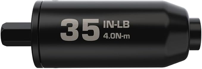 Fat Stix Individual Limiter 10-65 Inch-Pounds with Preset Torque, Accurately Tightens, Reversible, Compatible with Wheeler Fat Stix T-Handle Driver, for Gunsmithing, Reloading, and Torque Adjustment