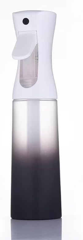 ZALUJMUS Ultra Fine Mist Spray Bottle, 50ml Continuous Sprayer, Plastic Reusable Container for Hair, Travel Size, Hand Wash Care, Sport Theme (Black)