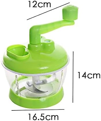Manual Food Processor, Hand Operated Vegetable Chopper, Meat Grinder for Kitchen, Fruits, Onions | Stainless Steel Blade, Compact, Easy to Clean, Vegetable Chopper, Meat Grinder, Simple Operation, Fruits, Onions, Kitchen