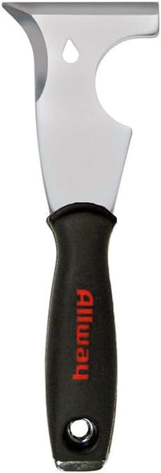 ALLWAY DSXG1 6-in-1 Painter's Multi Tool | Soft-Grip Handle, Built-in Hammer End