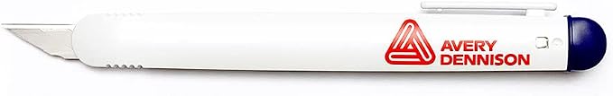 Avery Dennison Plastic Breakaway Knife in White - Car Wrap Safety Cutting Tool for Craft Vinyl, Protection Films, Decorative Stickers Applications