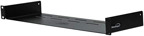 NavePoint Universal Rack Tray Vented Shelves 1U Black 6 Inches (150mm deep) No Lip