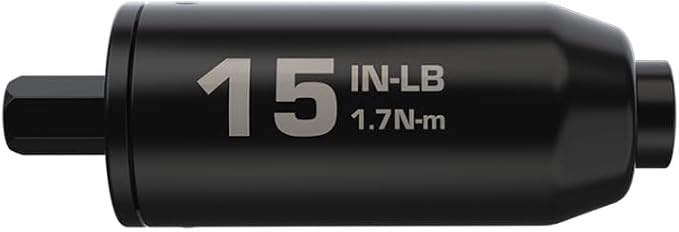 Fat Stix Individual Limiter 10-65 Inch-Pounds with Preset Torque, Accurately Tightens, Reversible, Compatible with Wheeler Fat Stix T-Handle Driver, for Gunsmithing, Reloading, and Torque Adjustment