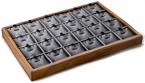 Oirlv Wooden Jewelry Tray,Jewelry Drawer Organizer,Necklace Display Tray | Stackable Design,Organizing and Presentinge Legantly on Dressers&in Dresser,Keeps Necklaces and Pendants Flat and Untangled