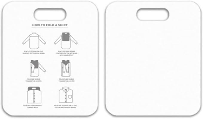 12x10 Inch PP Quick-Fold Laundry Board Rounded Corners Design Clothes Folding Tool for Shirts Pants Storage