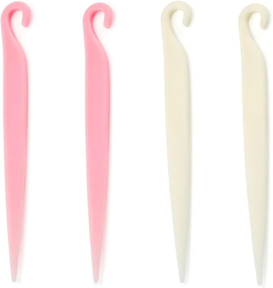 4 Pack Cake Stripping Knife Scraper Cookie Demoulding Knives Release Cakes from Metal Pans Plastic Butter Cream Scrapers for DIY Baking Bakeware Bakery Kitchen Gadgets