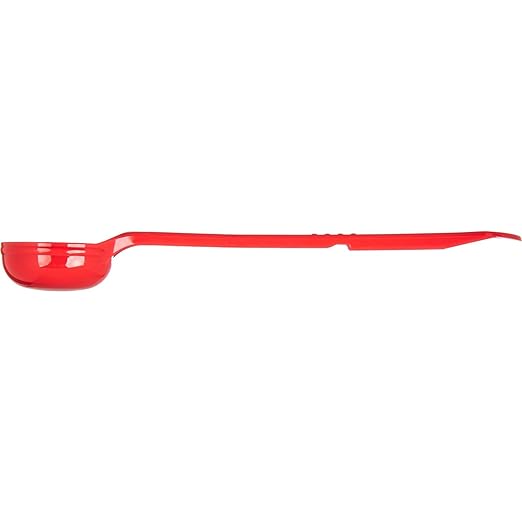Carlisle FoodService Products Measure Miser Plastic Measuring Spoon with Long Handle, 2 Ounces, Red, 1 Count (Pack of 1)