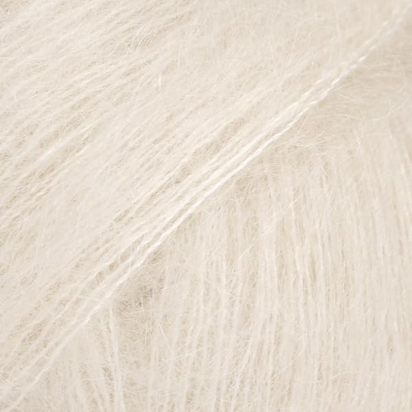 Mohair and Silk Yarn Drops Kid-Silk, 0 or Lace, 2 Ply, 0.9 oz 230 Yards per Ball (56 - Marzipan)
