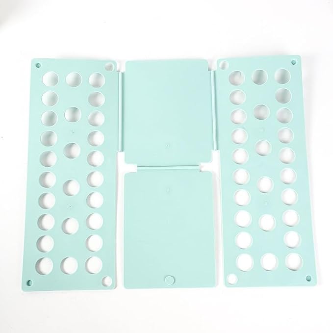 Clothes Folding Board - Professional Shirt Folder for Perfect Uniform Folds, Space-Saving Laundry Organizer (Blue)