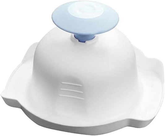 1Pc Blue Food Safety Holder for Mandolin Slicer or Grater, Food Slicer Cutter Finger Guard for Mandoline Slicer Grater ,Finger Anti-Cut Protectors for Vegetable GraterCutting, Mandolines and Slicers