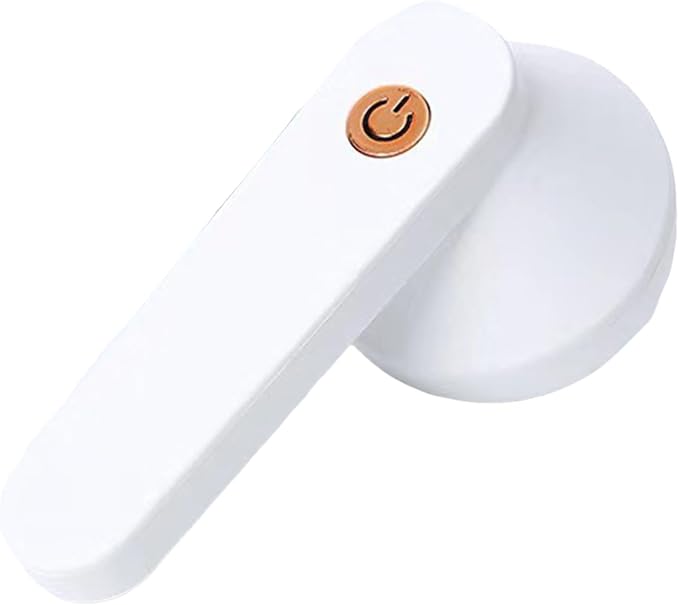 USB Rechargeable Fabric Shaver, Electric Lint Remover, Sweater Cordless Clothes Defuzzer, Portable Pills Trimmer for Clothes, Furniture (White)
