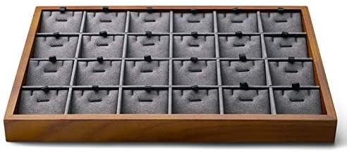 Oirlv Wooden Jewelry Tray,Jewelry Drawer Organizer,Necklace Display Tray | Stackable Design,Organizing and Presentinge Legantly on Dressers&in Dresser,Keeps Necklaces and Pendants Flat and Untangled