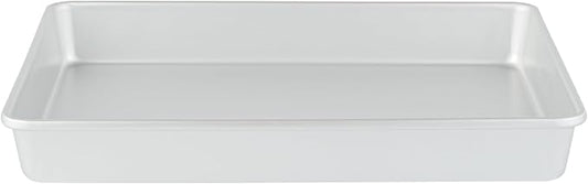 Restaurantware-Met Lux 15 x 12 x 2 Inch Straight-Sided Baking Tin, 1 Rectangular Cake Pan - Oven-Ready, Freezable, Anodized Aluminum Baking Sheet Cake Pan, Greaseproof, For Birthday
