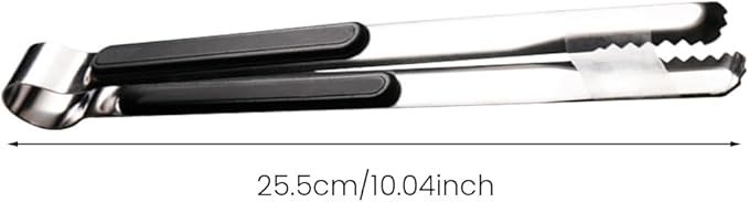 4pcs Stainless Steel Kitchen Tongs, Serving Tongs for Cooking, Non-Slip Easy Grip Handle Food Tongs, for Cooking, Camping BBQ, Serving, Heat Resistant, Food Grade Tongs