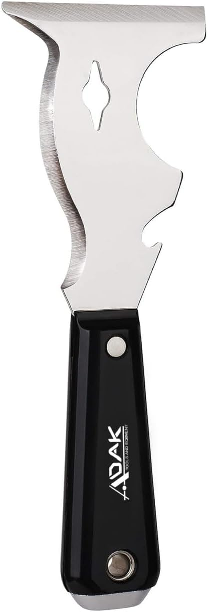 Adak 10-in-1 Paint Scraper and Painter’s Tool – Multi-Purpose Painter’s Knife, Putty & Spackle Scraper for Wood, Metal & Wall Repairs – Ideal for Painting, Cleaning & Finishing Jobs