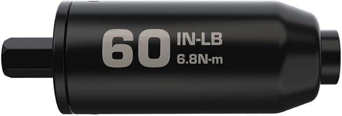 Fat Stix Individual Limiter 10-65 Inch-Pounds with Preset Torque, Accurately Tightens, Reversible, Compatible with Wheeler Fat Stix T-Handle Driver, for Gunsmithing, Reloading, and Torque Adjustment