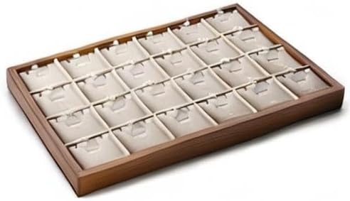 Oirlv Wooden Jewelry Tray,Jewelry Drawer Organizer,Necklace Display Tray | Stackable Design,Keep Necklaces Bracelets Flat and Untangled,Organizing and Presentinge Legantly on Dressers&in Dresser