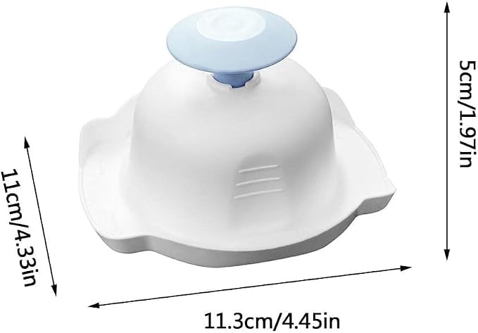 1Pc Blue Food Safety Holder for Mandolin Slicer or Grater, Food Slicer Cutter Finger Guard for Mandoline Slicer Grater ,Finger Anti-Cut Protectors for Vegetable GraterCutting, Mandolines and Slicers