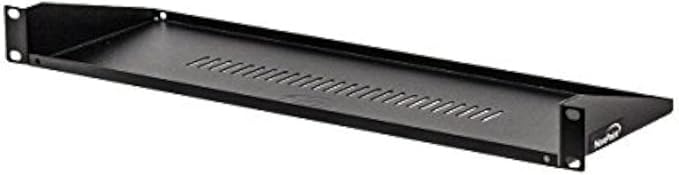 NavePoint Cantilever Server Shelf Vented Shelves Rack Mount 19 Inch 1U Black 6 Inches (150mm) deep