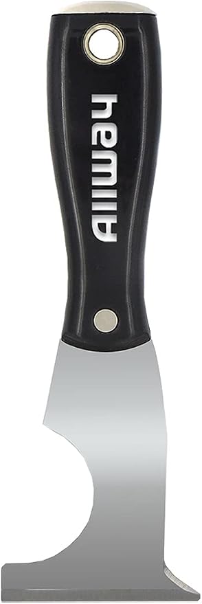 ALLWAY NXG1 Ergonomic Grip 6-in-1 Painter's Multi Tool with Hammer End | Ergonomic Grip, Built-in Hammer End, Roller Scraper, Can Opener, Scraper, Chisel, Crack Opener