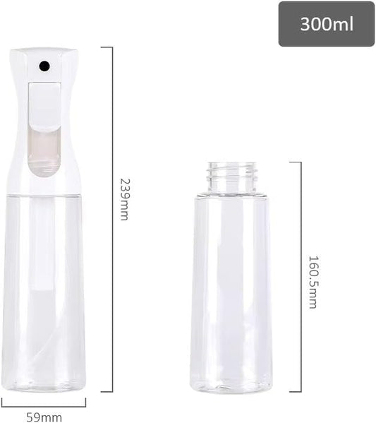 Continuous Spray Bottles - Ultra Fine Mist Sprayer | Water Spray Bottle For Hair Mister Spray Bottle | Hair Spray Bottles For Hairstyling, Cleaning, Salons (10 OZ - 300ml)