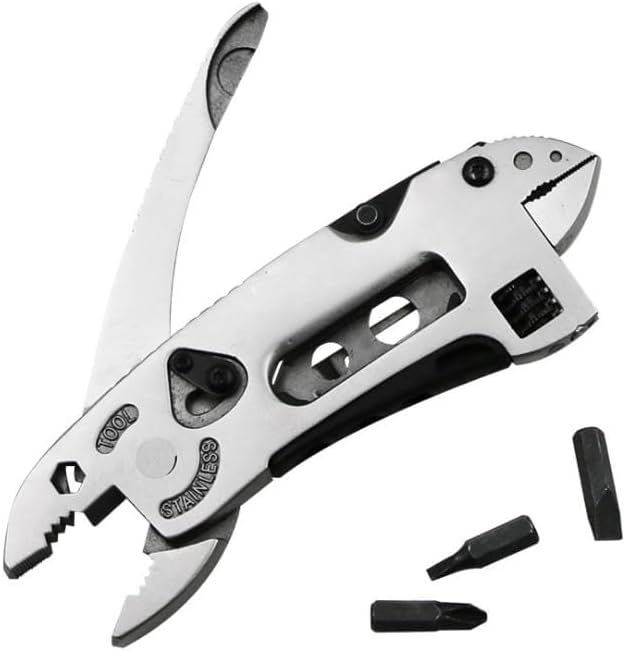 Multi-Purpose Stainless Steel Pliers and Wrench Multitool Combination Multi-Function Folding Tool