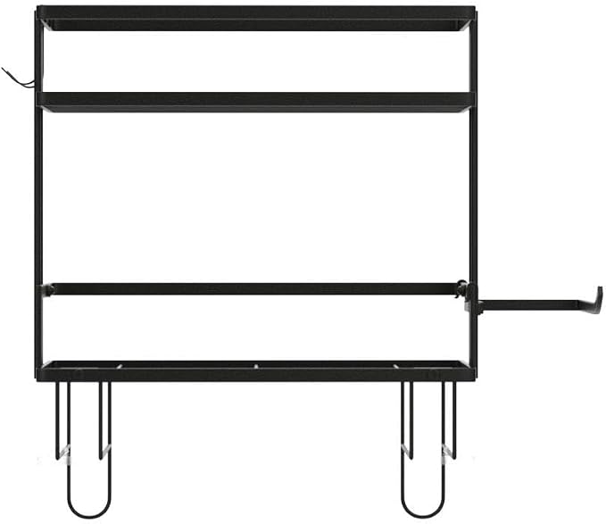 Godboat 2-Tier Over Toilet Storage Shelf, Wall-Mount with 2 Hook/Paper Rack | Bathroom Organizers and Storage Cabinet, Behind/Above/On/Top/Back Tank Shelves, Decor for Bathroom/Restroom/Kitchen/Bedroom
