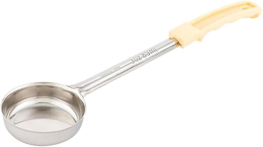 Restaurantware Met Lux 3 Ounce Portion Ladle 1 With Ivory Handle Portion Serving Spoon - Does Not Corrode Dishwashable Stainless Steel Portion Control Serving Utensil Multipurpose