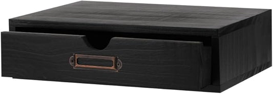 Wooden Storage Box Apothecary Drawers Vintage Wooden Drawers Wood Desktop Organizer with Drawers Countertop Drawers Library Card Catalog Cabinet Apothecary Cabinet（BLACK）