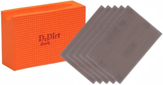 DrDirt Limescale Eraser for Glass, Professional Hard Water Stain Remover Tool for Windows, Shower Screens and Mirrors, Non-Chemical Abrasive Cleaning Block