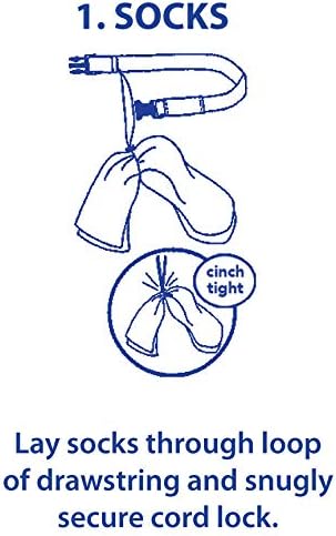 Laundry Loop with Sock Snare, Premium Royal Blue Laundering Strap