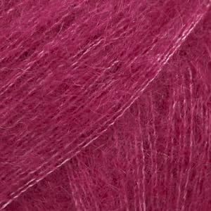 Mohair and Silk Yarn Drops Kid-Silk, 0 or Lace, 2 Ply, 0.9 oz 230 Yards per Ball (17 Dark Rose)