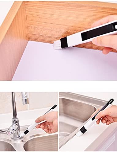 10 Pack Pumice Stone Scouring Sticks with 2 Universal Handles, Grey Pumice Stone Cleaner for Cleaning Toilets, Bathrooms, Kitchens, Spas and Pools, Plus 1 Dual-Use 2-in-1 Dustpan Brush (11-in-1)
