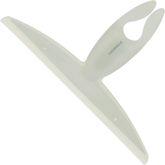 Casabella, White 44037 Clip on Silicone Squeegee, 8.25" (Pack of 6)