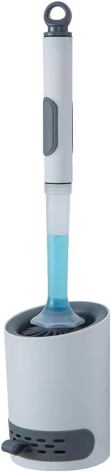 Silicone Toilet Cleaner Brush - Toilet Bowl Brush & Scrubber for Effortless Cleaning Bowl Holder Set, Silicone, and Holder Set