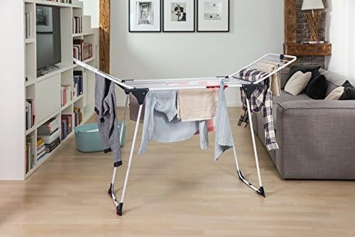 Vileda Clothes Rack, Steel, Aluminium, Gray, 58,5 x 20 x 108,5 cm