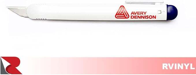 Avery Dennison Plastic Breakaway Knife in White - Car Wrap Safety Cutting Tool for Craft Vinyl, Protection Films, Decorative Stickers Applications