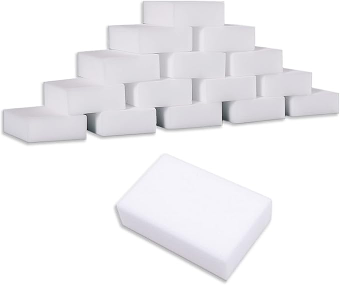 Magic Sponges Cleaning Eraser,50 Pack Melamine Sponge Cleaning Pads in Bulk | All Purpose Cleaner,Just add Water,for Kitchen,Bathroom,Wall,Furniture,Baseboard,Floor,Shower Cleaning Supplies
