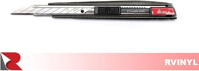 Avery Dennison Metal Breakaway Knife in Black - Car Wrap Safety Cutting Tool for Craft Vinyl, Protection Films, Decorative Stickers Applications