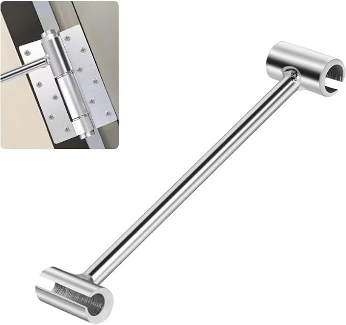 Door Hinge Adjustment Tool for Residential and Commercial, Upgraded Hinge Gap Adjusting Wrench for Door Quick and Efficient Solutions, User-Friendly Adjustments Tools (Silver)