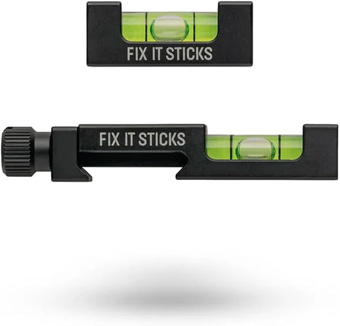 Fix It Sticks Gun Tool Kit w/All-in-One Torque Driver & Bubble Level Set | Portable Multi-Functional Gun Maintenance Tool Set with Ratcheting T-Way Wrench & Zippered Carrying Case