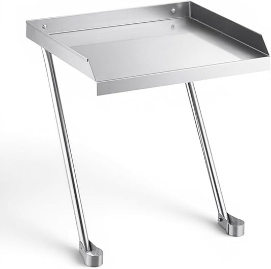 21" x 24" Commercial Stainless Steel Detachable Drainboard for Utility Sinks, Heavy Duty 18 Gauge Type 304 Sink Drain Board, Side Mounted Dish Drying Shelf, Sloped Drainage Tray